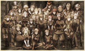 Group photo of the Nameless, the unit played as in Valkyria Chronicles 3.