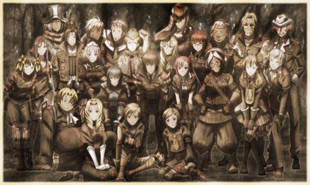 Group photo of the Nameless, the unit played as in Valkyria Chronicles 3.