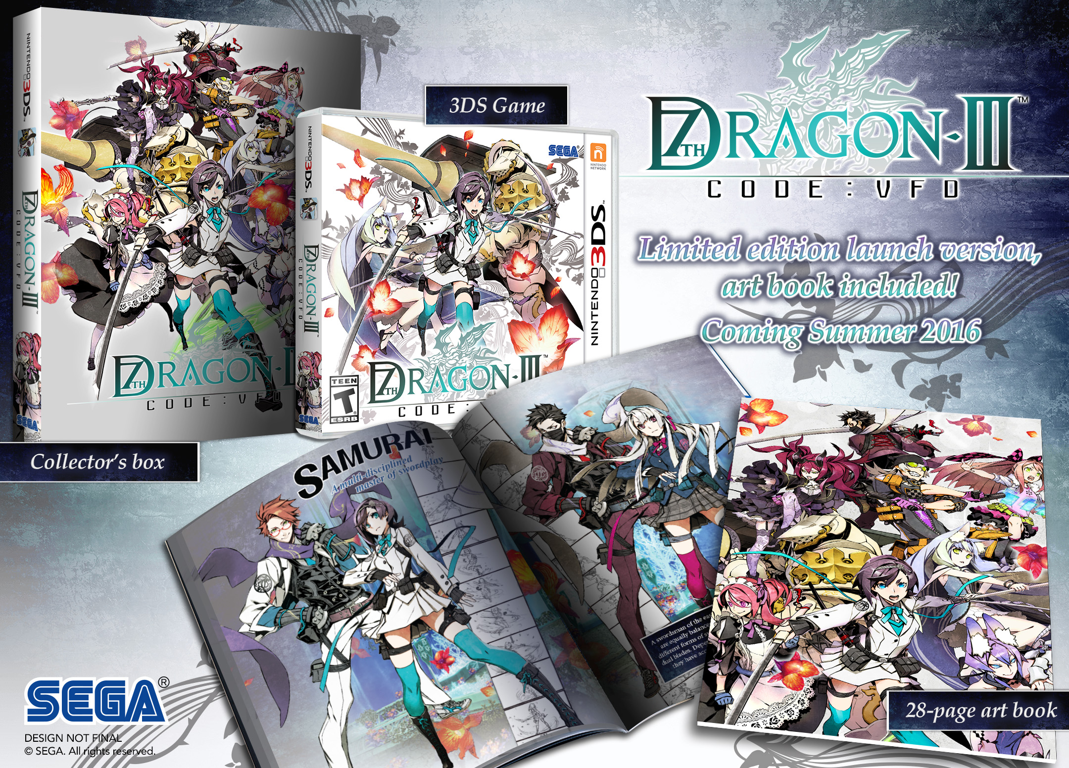 7th Dragon III Code: VFD Limited Edition Includes Collector's Box