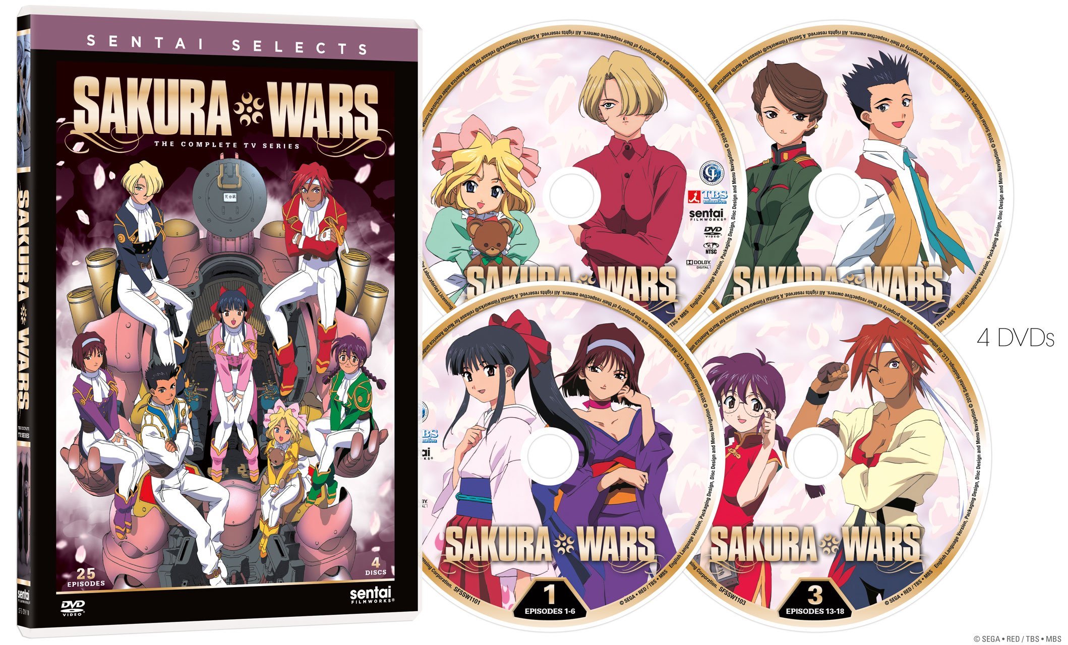 Sentai Sakura Wars TV DVD Disc Art