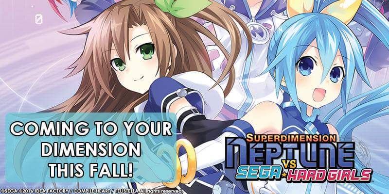 Superdimension Neptune vs Sega Hard Girls US-EU Announcement