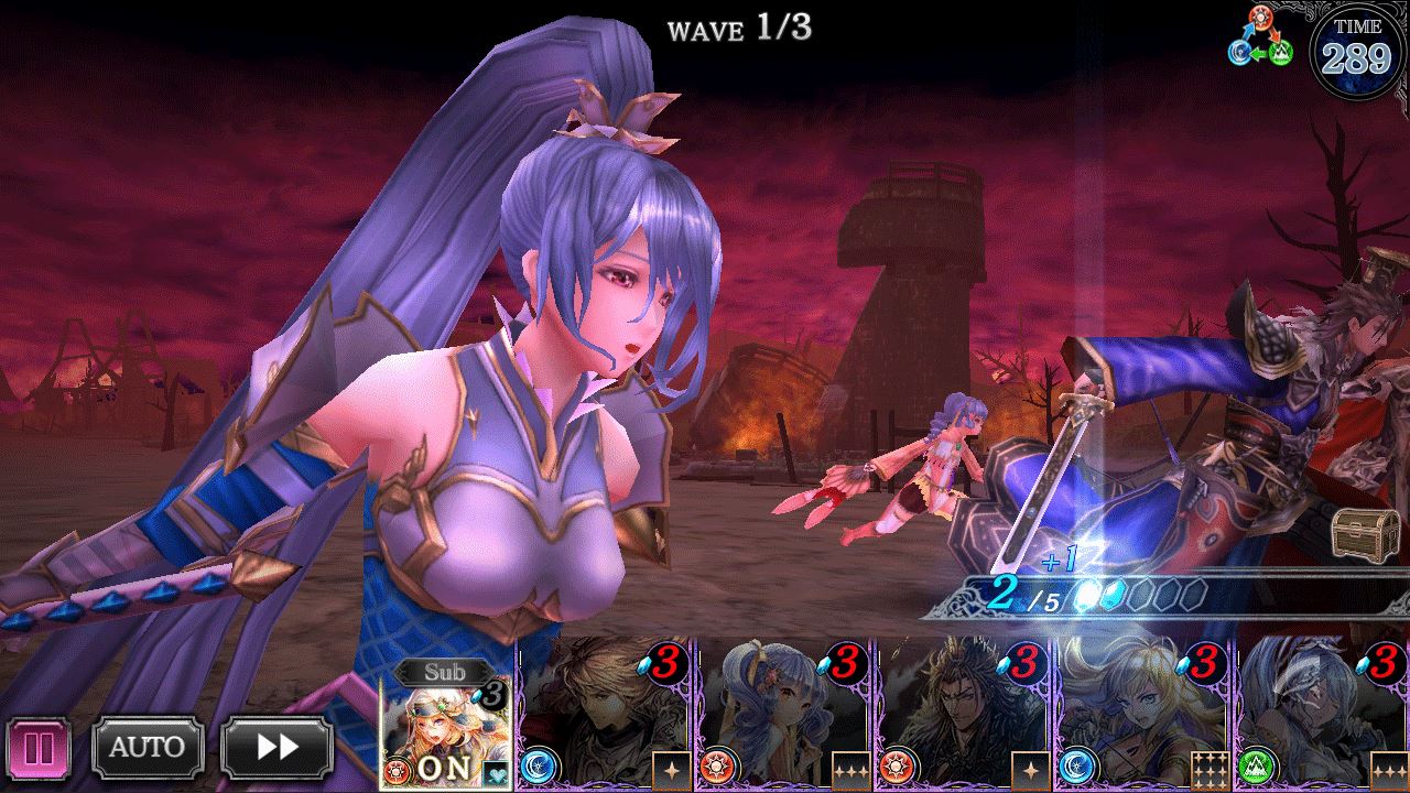 Screenshot of Brunhilde in Soul Reverse Zero