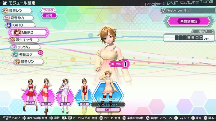 Hatsune Miku Project DIVA Future Tone 2nd DLC - MEIKO Modules