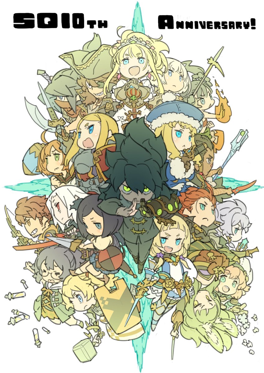 Etrian Odyssey 10th Anniversary illustration